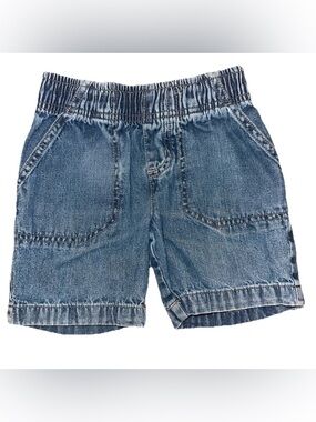 Jumping Beans Toddler Girls 2T High Waist Denim Blue Jean Shorts 100% Cotton